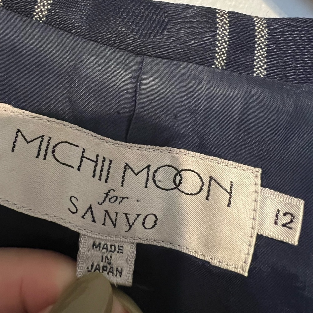 Michii Moon for Sanyo Plaid Polka Dot Blazer 12 - Picture 3 of 6